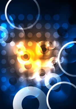 Karanlıkta parlayan daireler