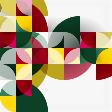 Modern geometrik arka plan daire