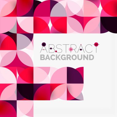 Modern geometrik arka plan daire