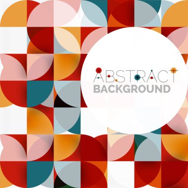 Modern geometrik arka plan daire