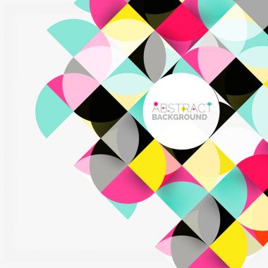 Modern geometrik arka plan daire