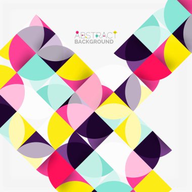 Modern geometrik arka plan daire