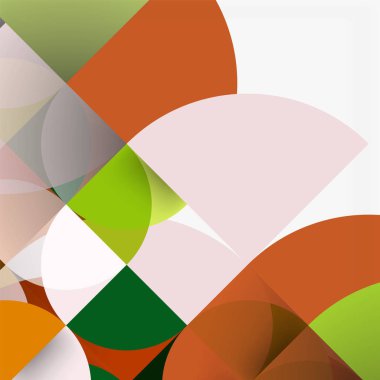 Kağıt daire kesim, mozaik mix geometrik desen tasarım