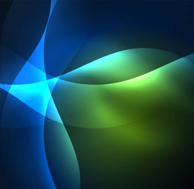 Neon ışıklı dalgalar