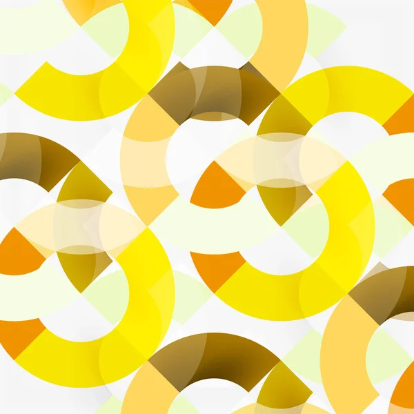 Anillos de colores sobre fondo gris, diseño de patrón geométrico moderno — Vector de stock
