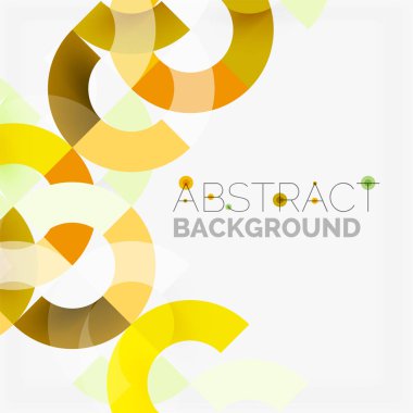 Modern geometrik desen tasarım gri arka plan üzerinde renkli halkalar