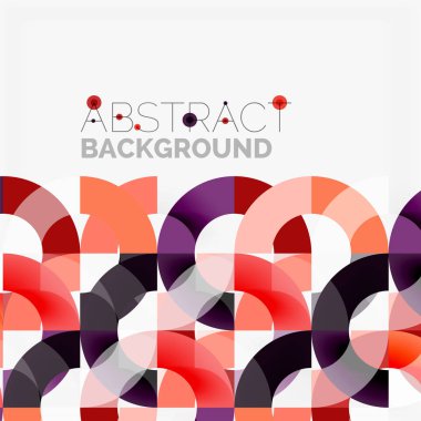 Modern geometrik desen tasarım gri arka plan üzerinde renkli halkalar