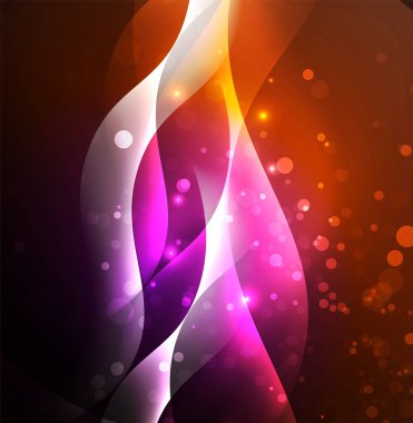 Neon ışıklı dalgalar