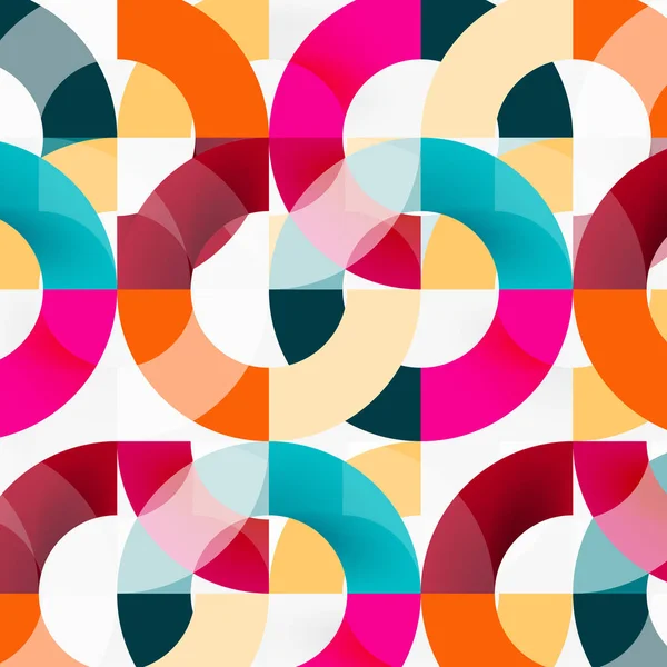 Modern geometrik desen tasarım gri arka plan üzerinde renkli halkalar