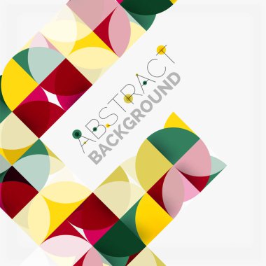 Modern geometrik arka plan daire