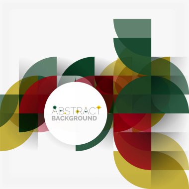 Modern geometrik arka plan daire