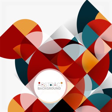 Modern geometrik arka plan daire