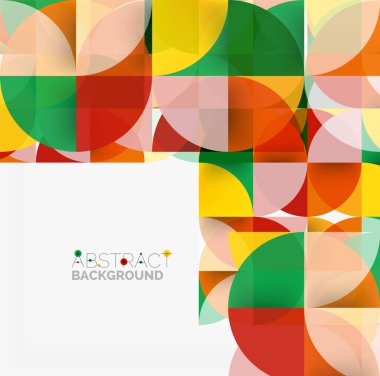 Modern geometrik arka plan daire