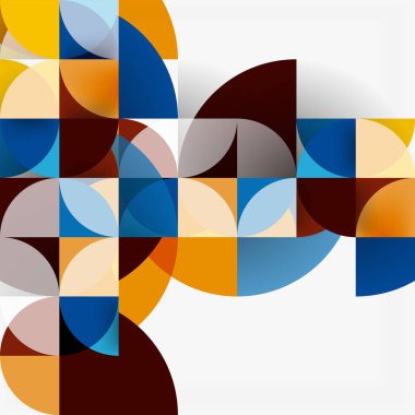 Modern geometrik arka plan daire