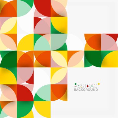 Modern geometrik arka plan daire