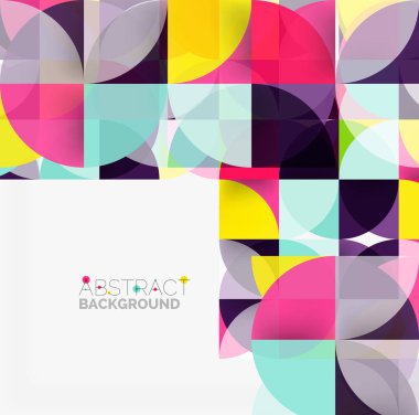 Modern geometrik arka plan daire