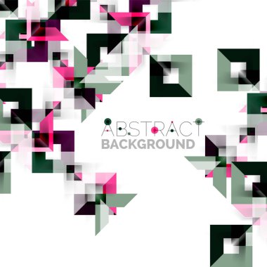 Beyaz Modern kare geometrik desen tasarım