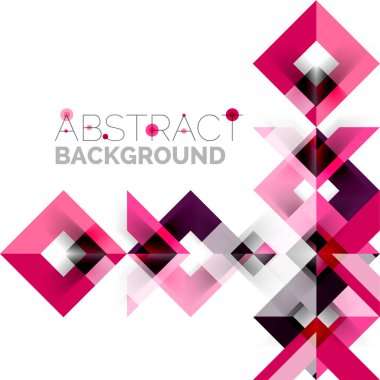 Beyaz Modern kare geometrik desen tasarım