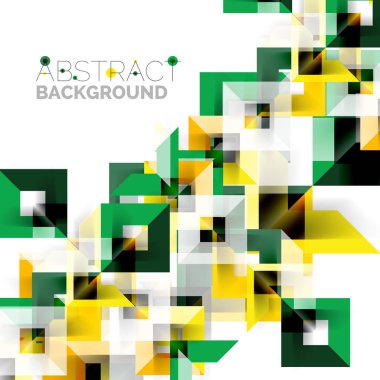 Beyaz Modern kare geometrik desen tasarım