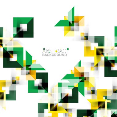 Beyaz Modern kare geometrik desen tasarım