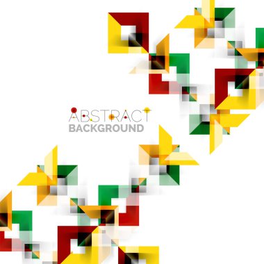 Beyaz Modern kare geometrik desen tasarım