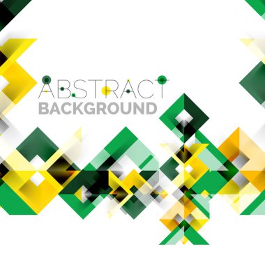 Beyaz Modern kare geometrik desen tasarım