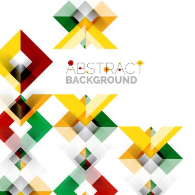 Beyaz Modern kare geometrik desen tasarım