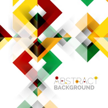 Beyaz Modern kare geometrik desen tasarım