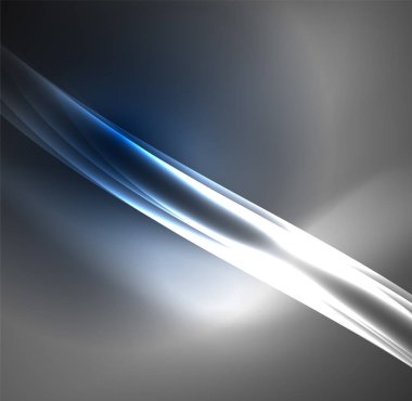 Enerji hatları, karanlıkta parlayan dalgalar vektör arka plan