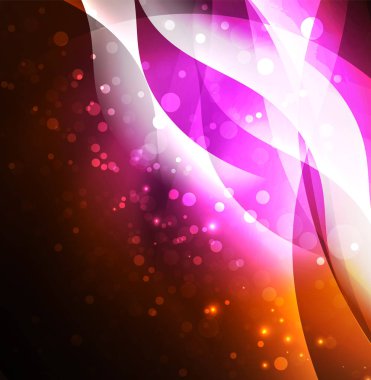 Neon ışıklı dalgalar