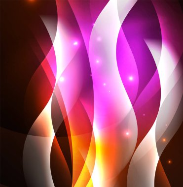 Neon ışıklı dalgalar