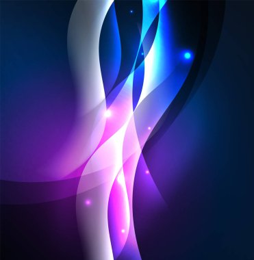 Neon ışıklı dalgalar