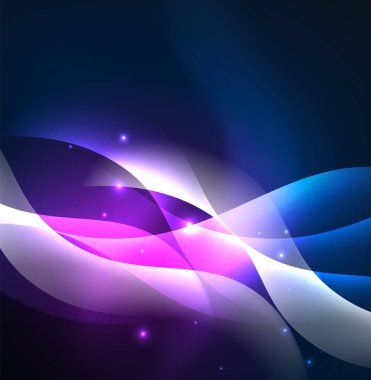 Neon ışıklı dalgalar