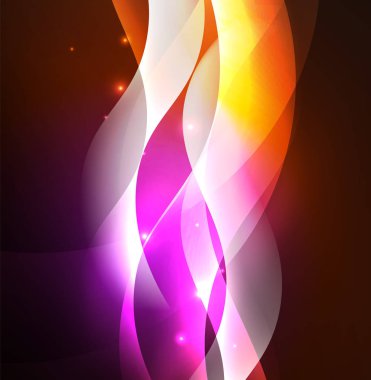 Neon ışıklı dalgalar