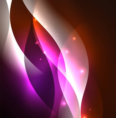 Neon ışıklı dalgalar