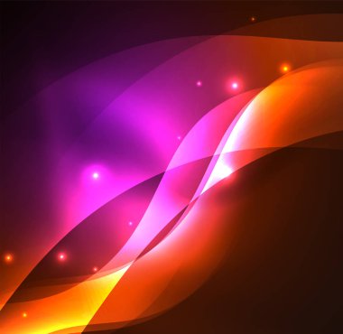 Neon ışıklı dalgalar