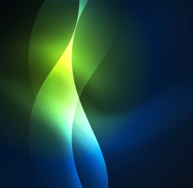 Neon ışıklı dalgalar