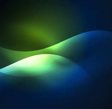 Neon ışıklı dalgalar