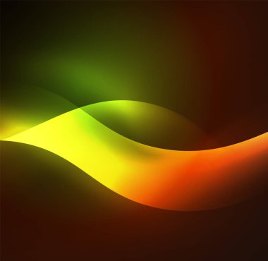 Neon ışıklı dalgalar