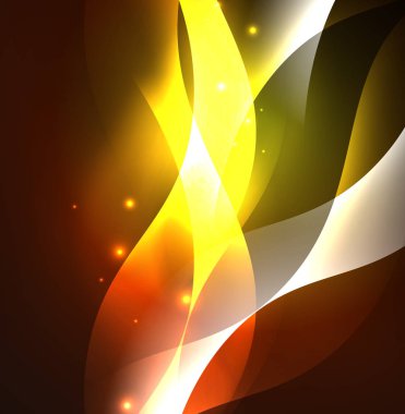 Neon ışıklı dalgalar