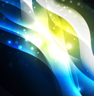 Neon ışıklı dalgalar