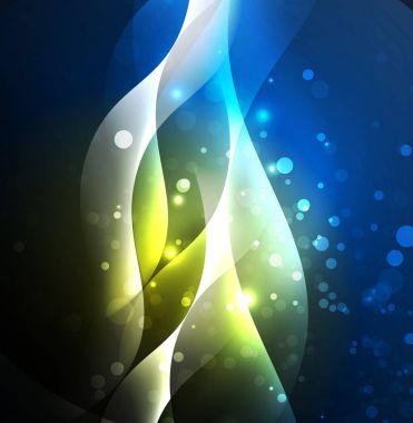 Neon ışıklı dalgalar