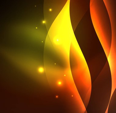 Neon ışıklı dalgalar