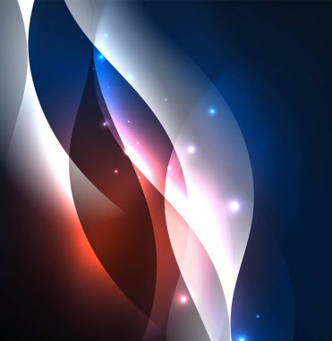 Neon ışıklı dalgalar