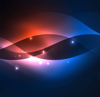 Neon ışıklı dalgalar