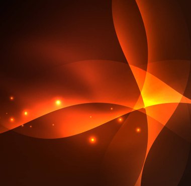 Neon ışıklı dalgalar