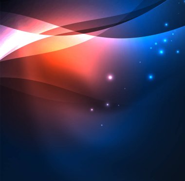 Neon ışıklı dalgalar