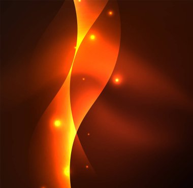 Neon ışıklı dalgalar