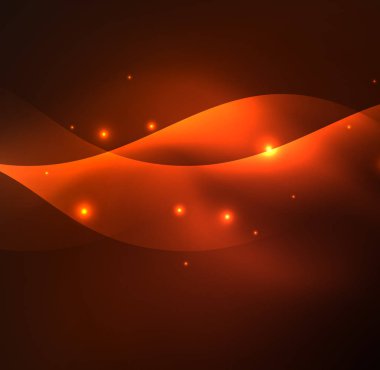 Neon ışıklı dalgalar