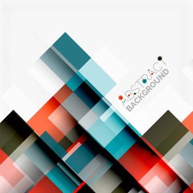 Soyut engeller şablon tasarım arka plan, beyaz, basit geometrik şekiller düz çizgiler ve dikdörtgenler